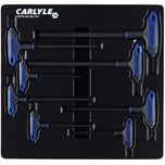 Carlyle Tools - 8 Piece Hex Key L-Handle Set - LHHS8M